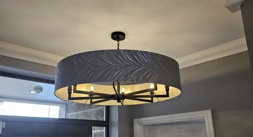 Light fitting installed by NHM Electrical in Ayrshire